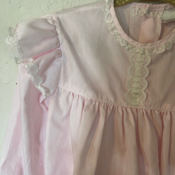BRYAN VINTAGE Pink Ruffled Kids Dressed - Picture 3 of 5